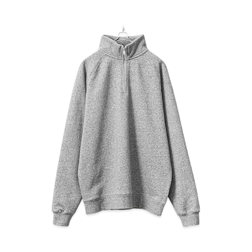 ONEITA Power Sweat Half Zip Sweatshirt "H.Gray"