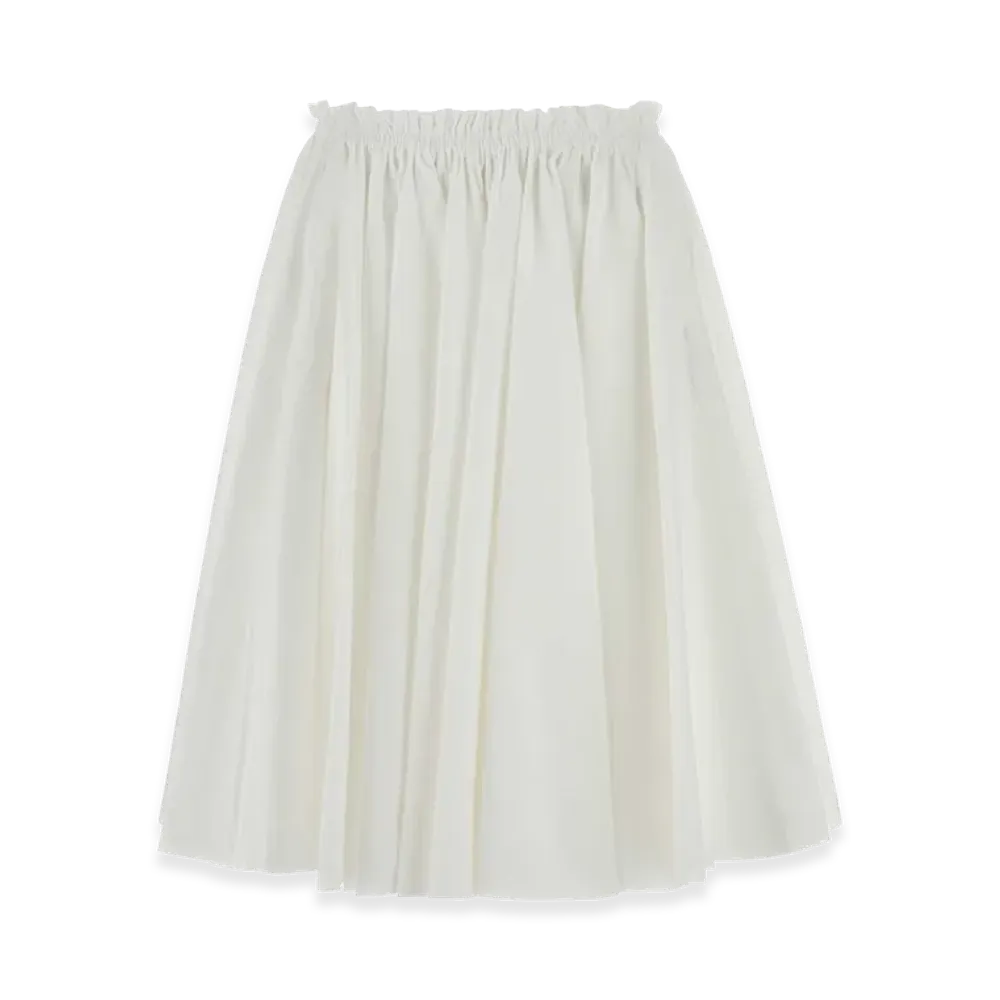 AMI PARIS Women's Poplin Skirt "White"
