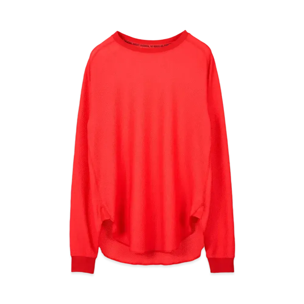 TAIGALIONA WAFFLE L/S TEE "RED"