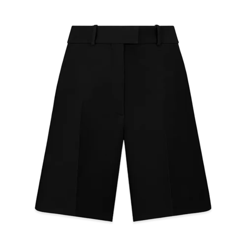 Dior Women's Bermuda Shorts Wool Silk "Black"