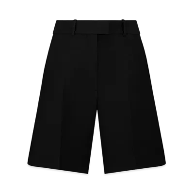 Dior Women's Bermuda Shorts Wool Silk "Black"
