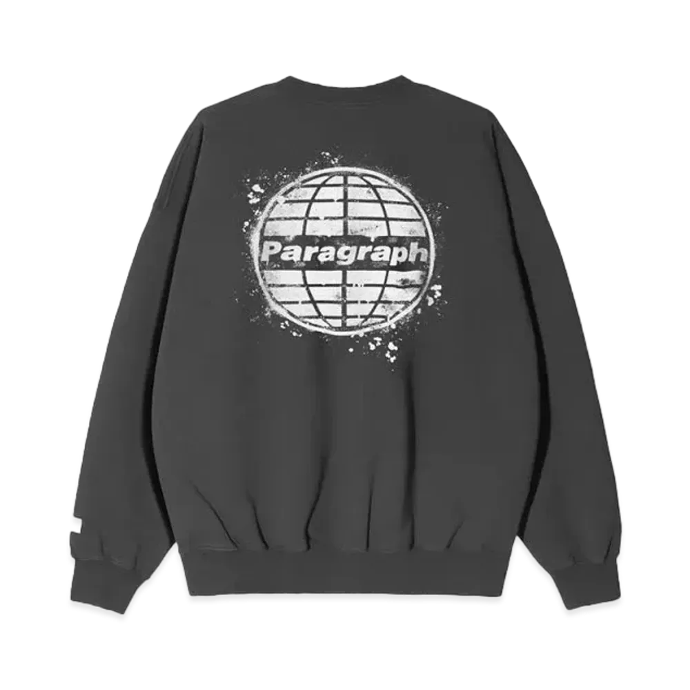 Paragraph Spray Circle Logo Crew "Charcoal"