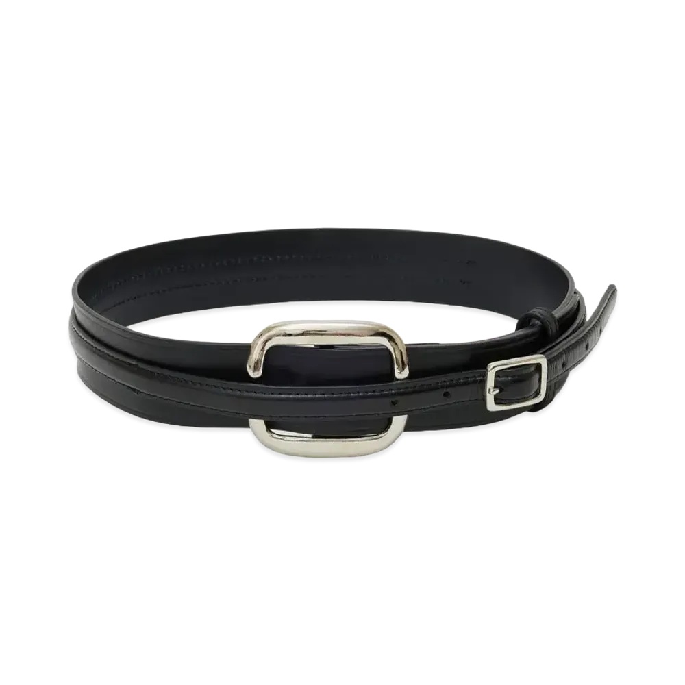 UNDERCOVER Cowhide Leather Belt "Black"