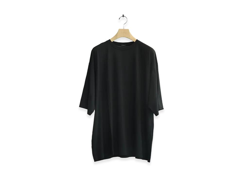 COMOLI Thin Cotton T-Shirt "Black"
