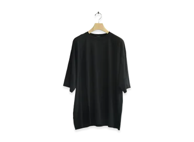 COMOLI Thin Cotton T-Shirt "Black"