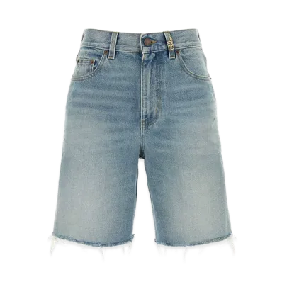 Chloe Women's Denim Bermuda Shorts "Blue"