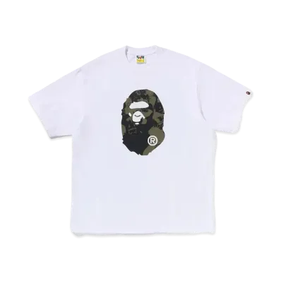 A BATHING APE Shark Seijin Ape Head Relaxed Fit Tee "White"