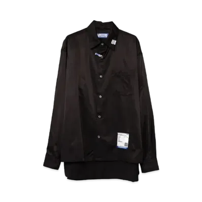 Maison MIHARA YASUHIRO Satin Shirt "Black"