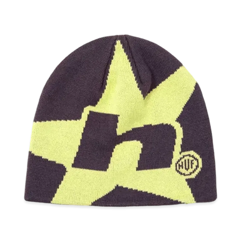 HUF H Star Skull Beanie "Raisin"