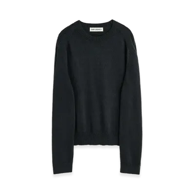 OUR LEGACY True Roundneck "Black Cloud Cotton"