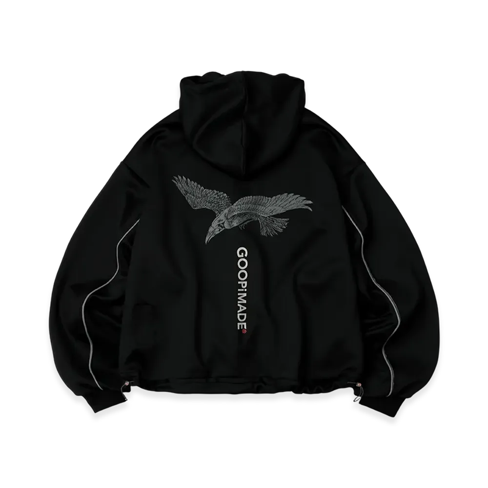 WILDSIDE YOHJI YAMAMOTO x GOOPiMADE THE Karasu Hoodie "Black"
