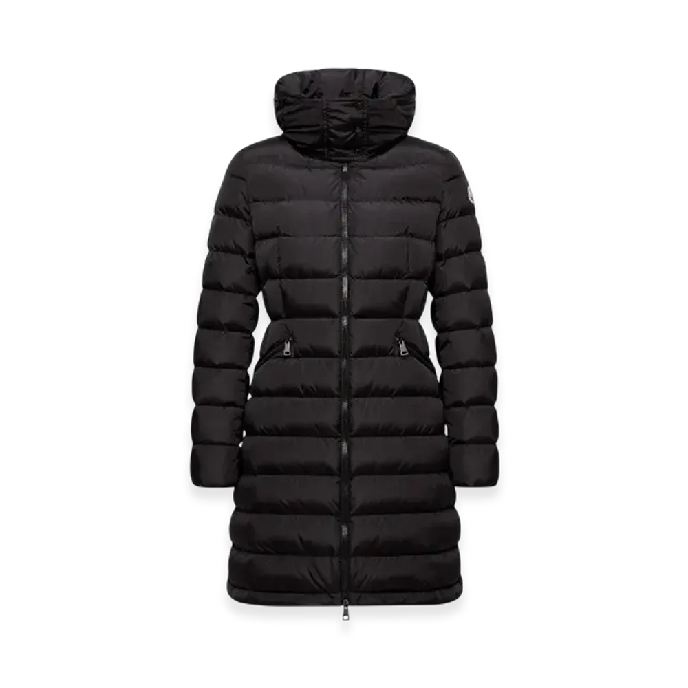 MONCLER Flammette Hooded Long Down Jacket "Black"