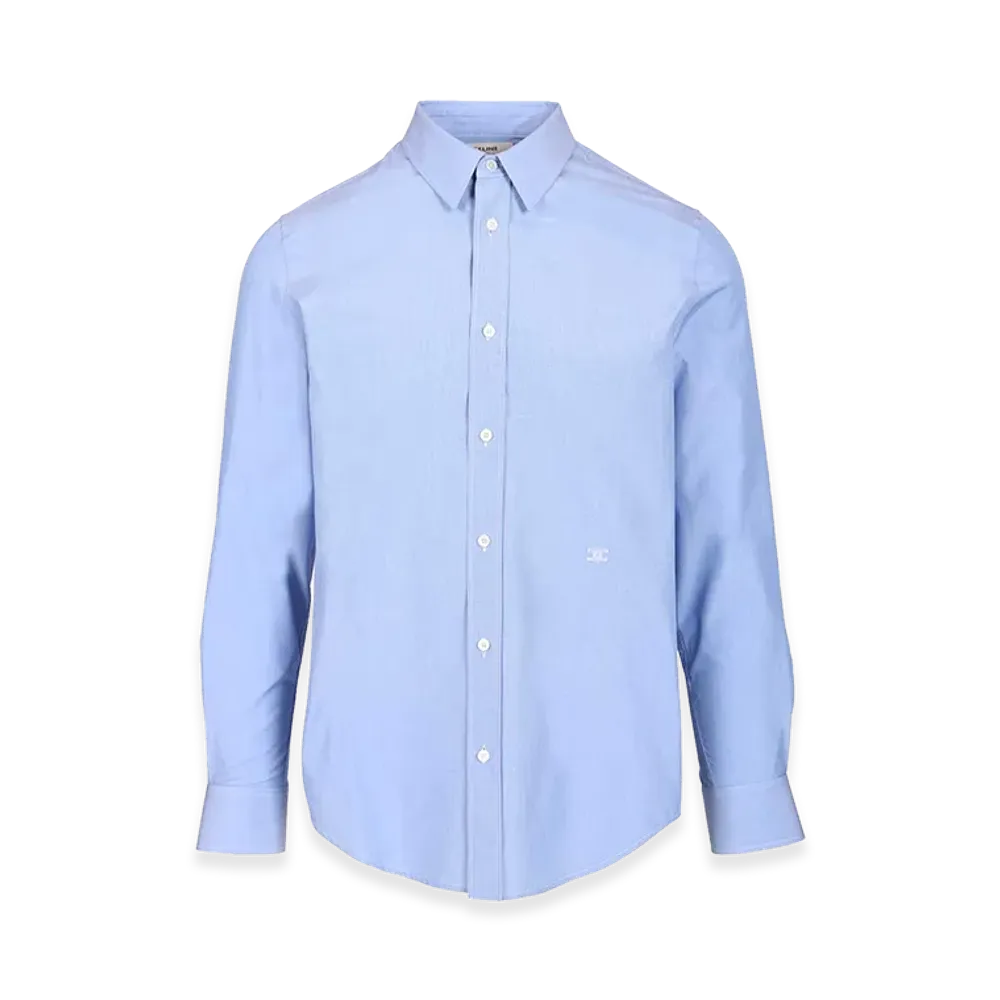 CELINE Classic Cotton Poplin Shirt "Lightblue"