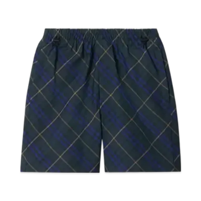 Burberry Check Twill Shorts "Midnight"