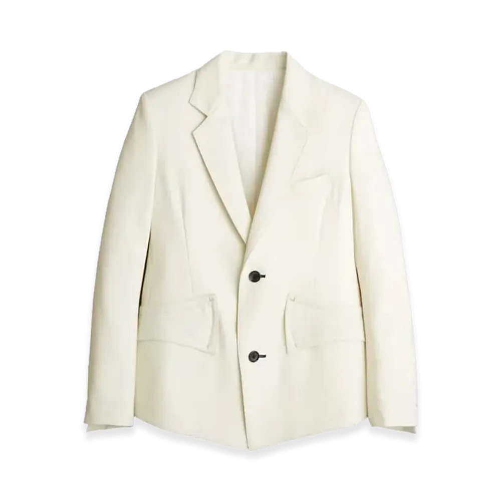 sulvam 2-Button Vented Jacket "White"