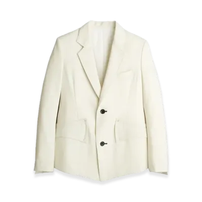 sulvam 2-Button Vented Jacket "White"