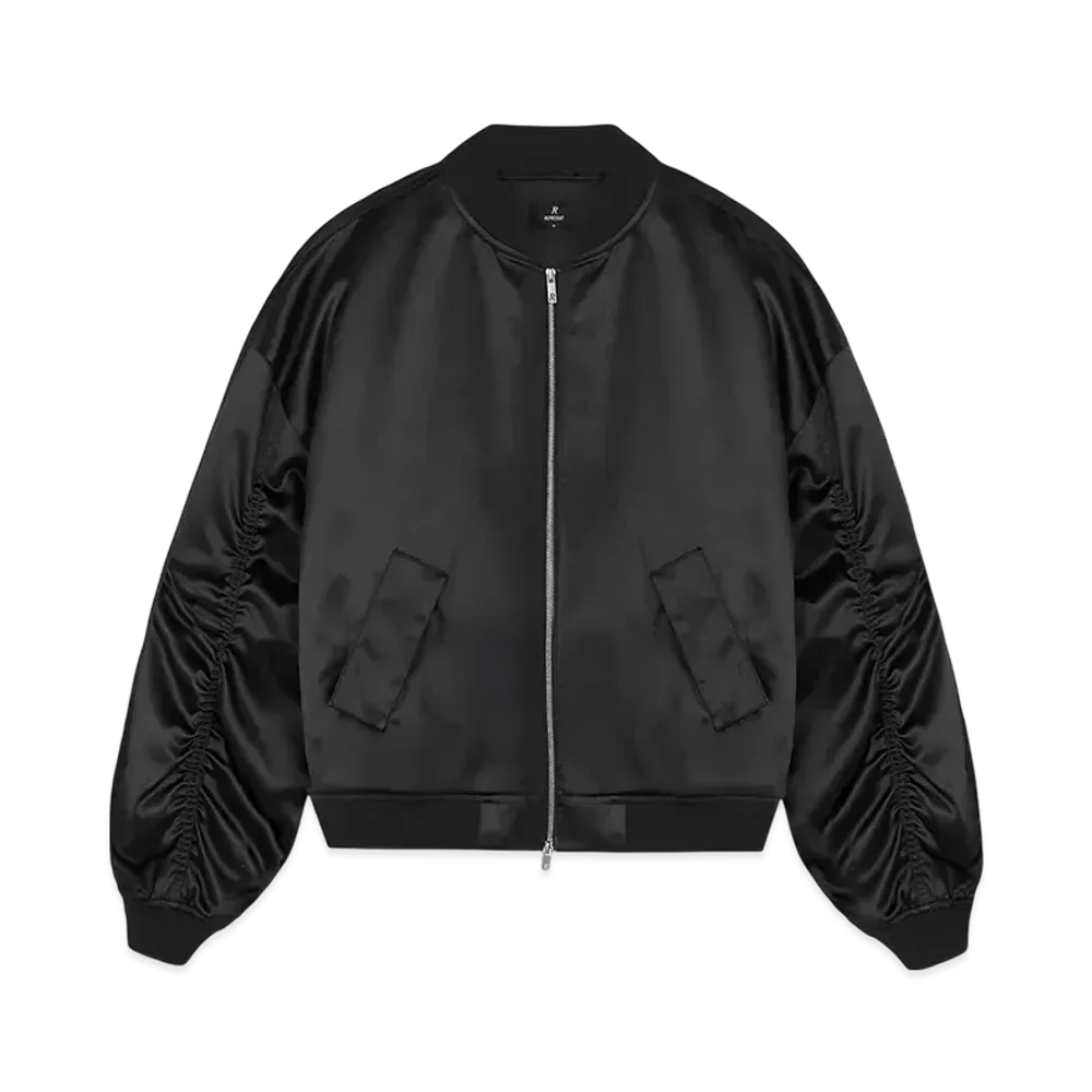 REPRESENT Satin Bomber "Black"