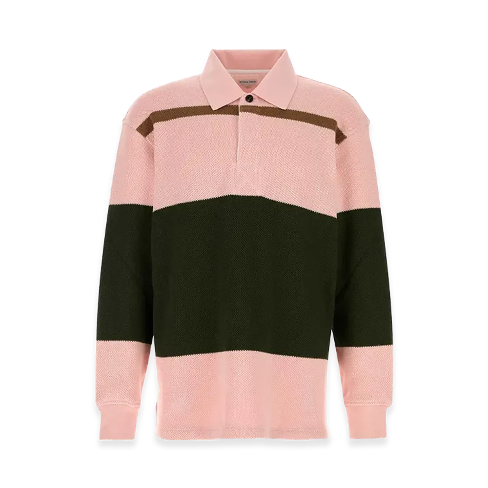Bottega Veneta Embroidered Piquet Polo Shirt "Multicolor"