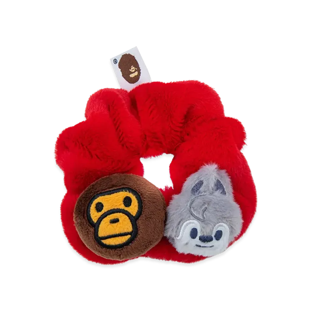 A BATHING APE x Stray Kids Scrunchies Bang Chan "Red"
