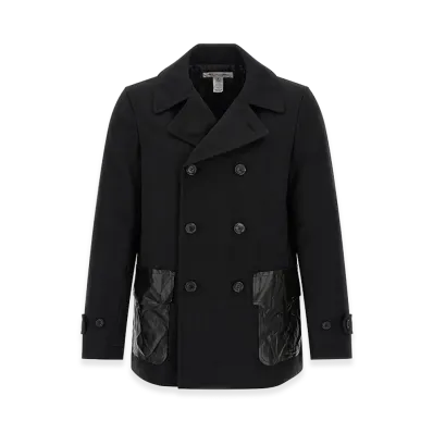 COMME des GARCONS SHIRT Double-Breasted Caban "Black"