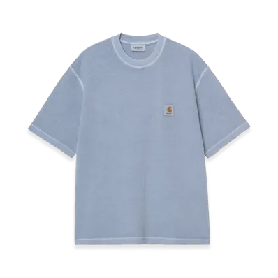 Carhartt WIP S/S Nelson Waffle T-Shirt "Gentle Blue(Garment Dyed)"
