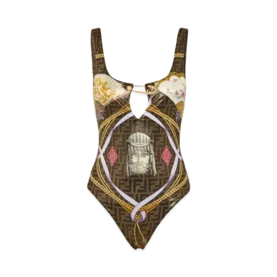 FENDI x Versace Fendace Multicolor Lycra Swimsuit "Multicolor"