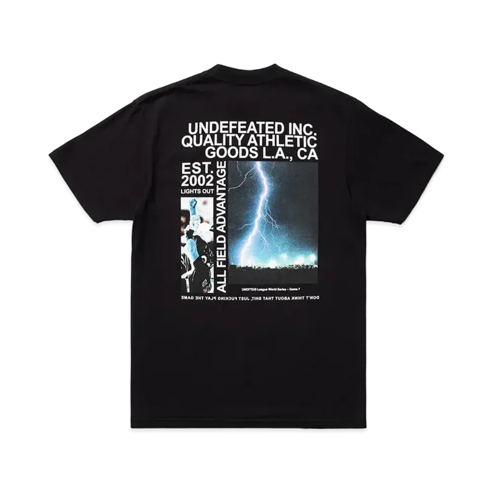 UNDEFEATED LIGHTS OUT S/S TEE - 80221 "Black"