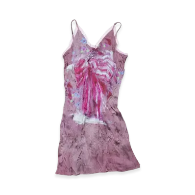 Acne Studios Print Blouse Dress "Raspberry Pink"