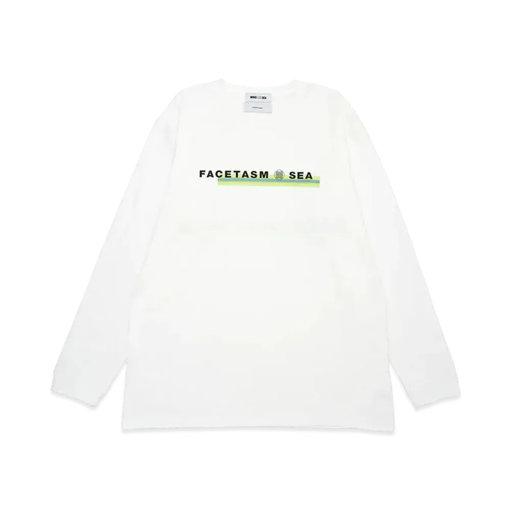 WIND AND SEA x FACETASM Slim Logo L/S Tee "White"