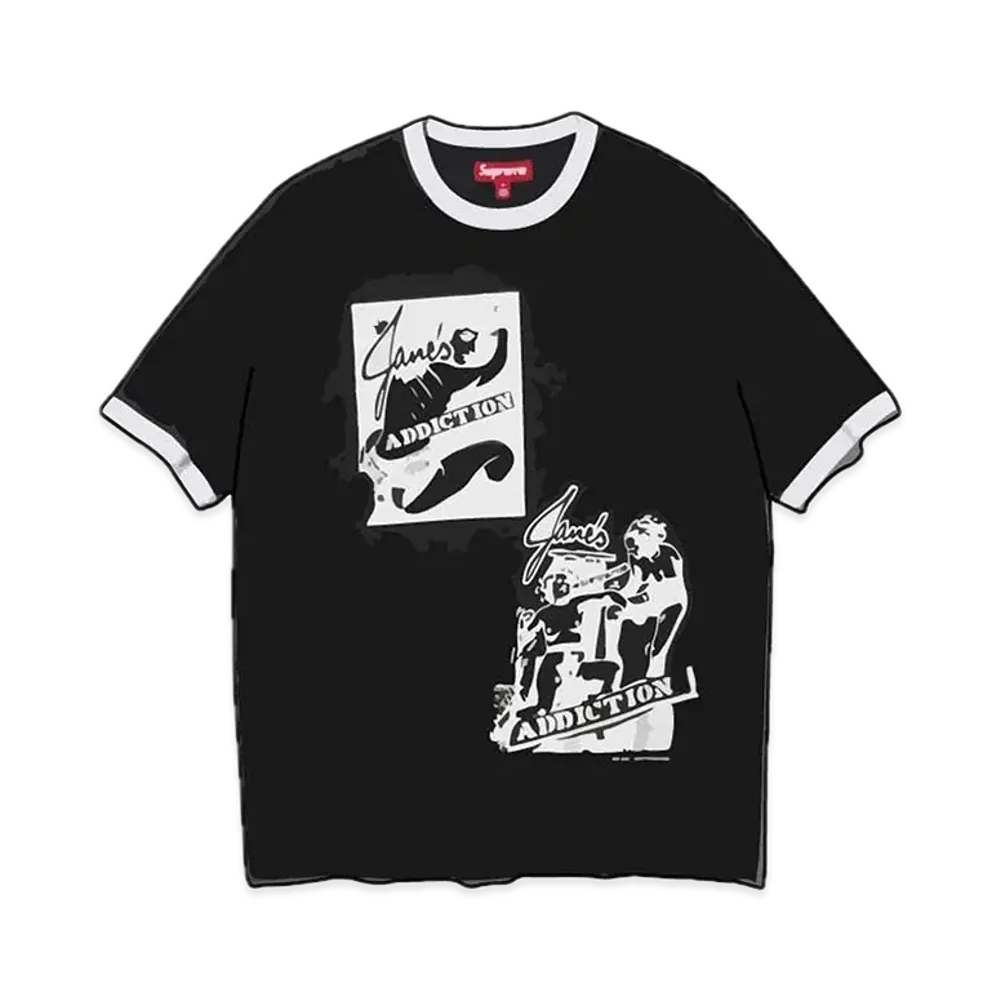 Supreme x Jane's Addiction Ringer Tee "Black"