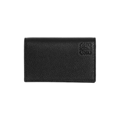 LOEWE Business Card Holder Soft Grain Calf "Black"