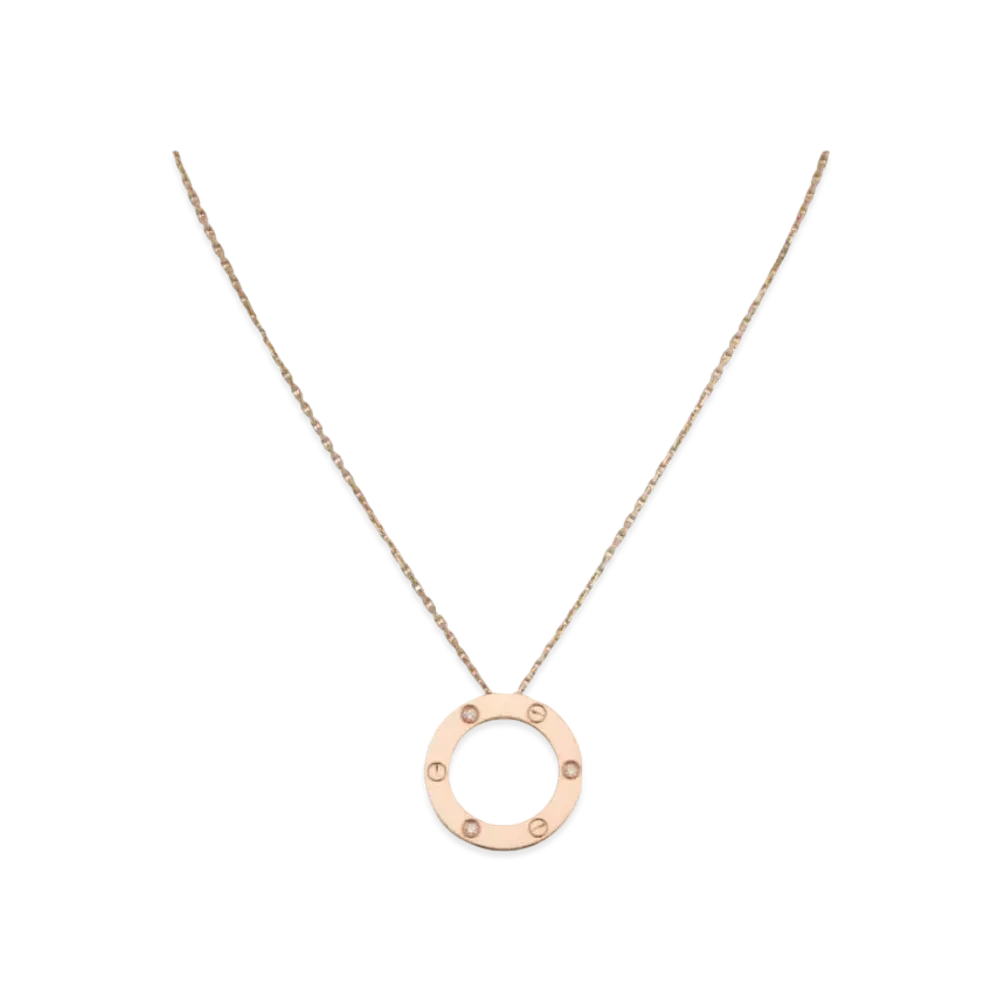 Cartier Love Necklace, 3 Diamonds