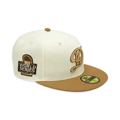 NEW ERA x THE CAP 59Fifty Soft Tropics Los Angeles Dodgers "Chrome White/Wheat"