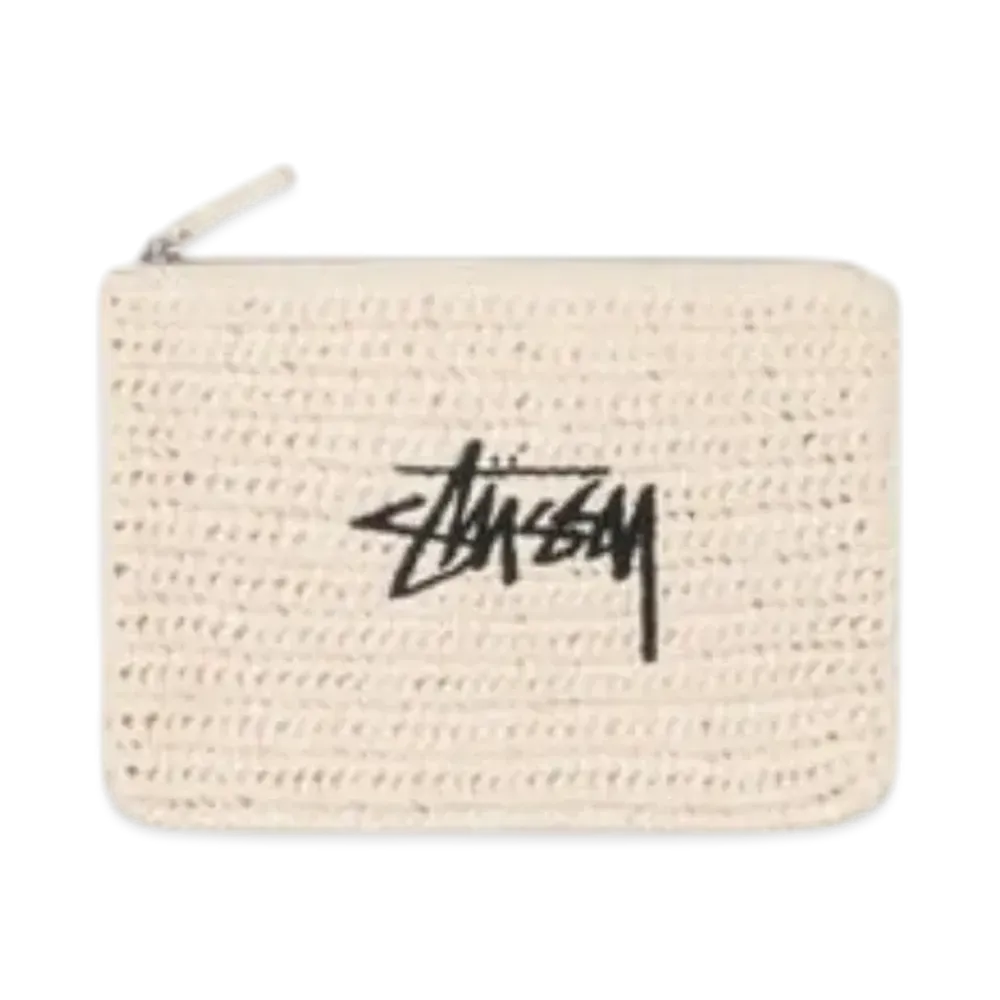 Stussy Woven Zip Pouch "Ivory"