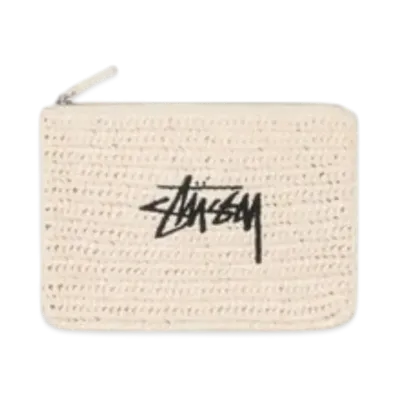 Stussy Woven Zip Pouch "Ivory"
