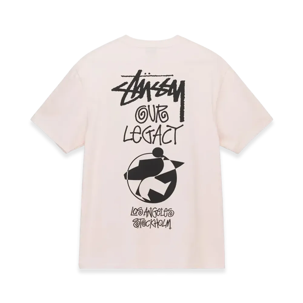 Stussy x Our Legacy Surfman 2 Pigment Dyed Tee "Pink"