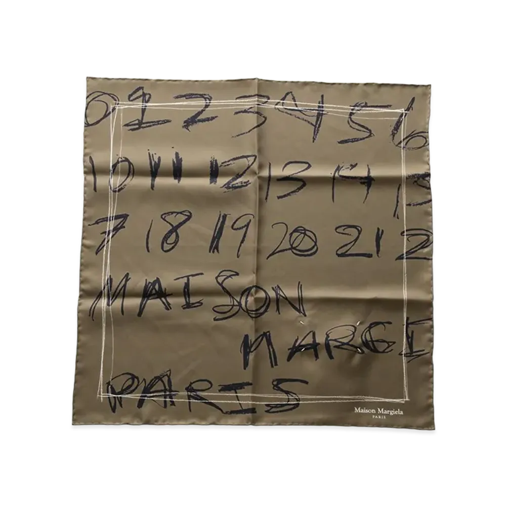 Maison Margiela Numbering Scarf "Brown"