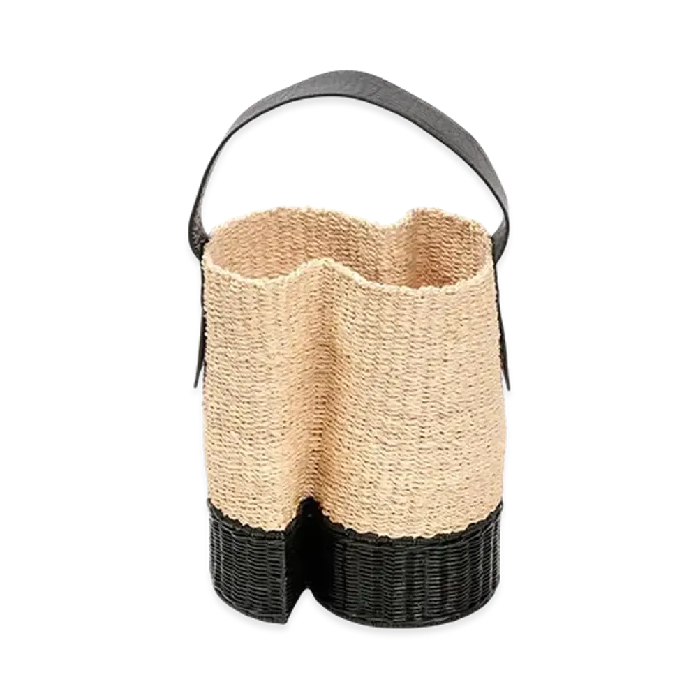 sacai S Basket Small Bag "Black/Natural"