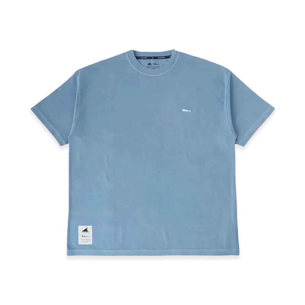 Ron Herman x DESCENDANT Pigment Dyed Cachorro Tee "Blue"