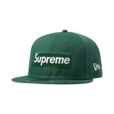 Supreme Money Box Logo New Era "Dark Green"