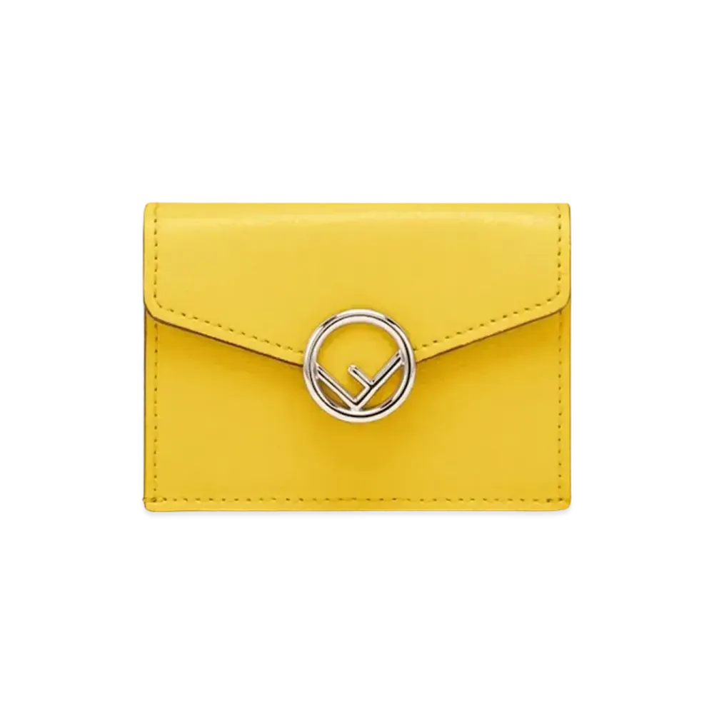 FENDI Micro Tri-Fold Wallet Leather "Yellow"