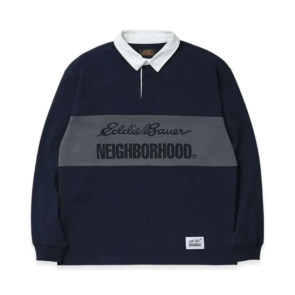 NEIGHBORHOOD x Eddie Bauer Rugby Shirt LS "Navy"