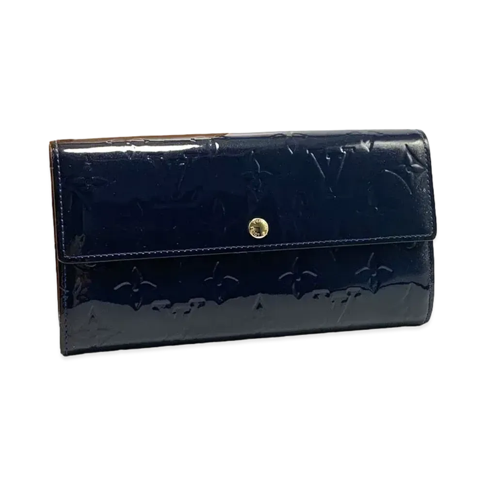 Louis Vuitton Sarah Wallet Vernis "Grand Blue"