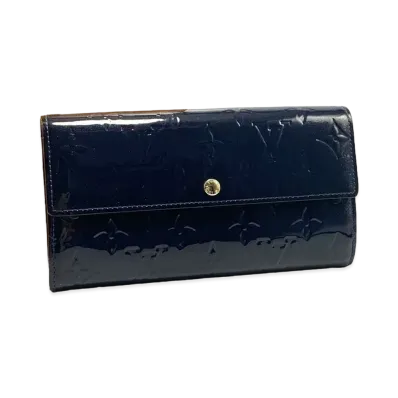 Louis Vuitton Sarah Wallet Vernis "Grand Blue"