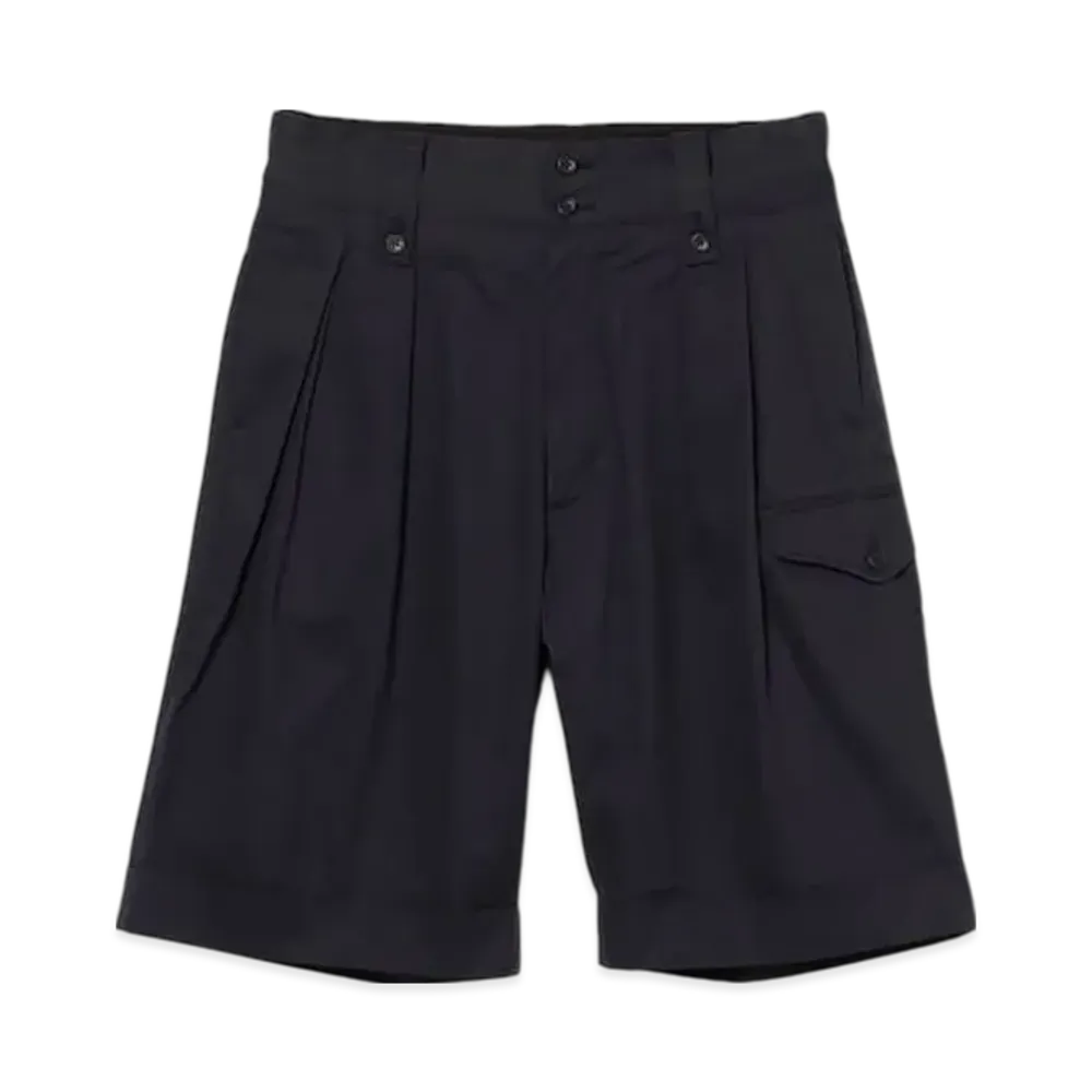 ENGINEERED GARMENTS Gurkha Short - High Count Twill "Navy"