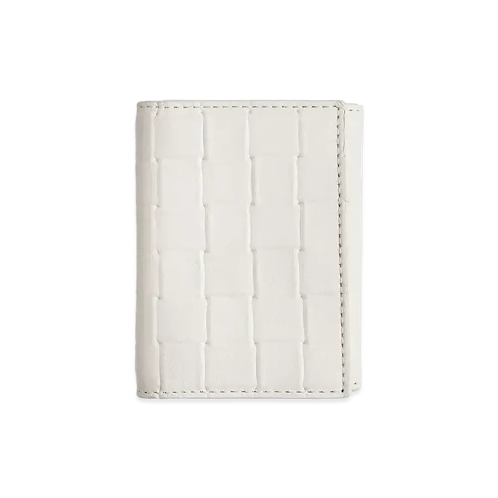 Bottega Veneta Trifold Flap Wallet "White"