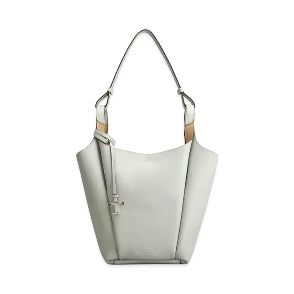 TOD'S Bucket Bag Small "Gray/Natural"
