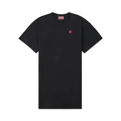 KENZO 'BOKE FLOWER' Embroidery T-shirt Dress "Black"