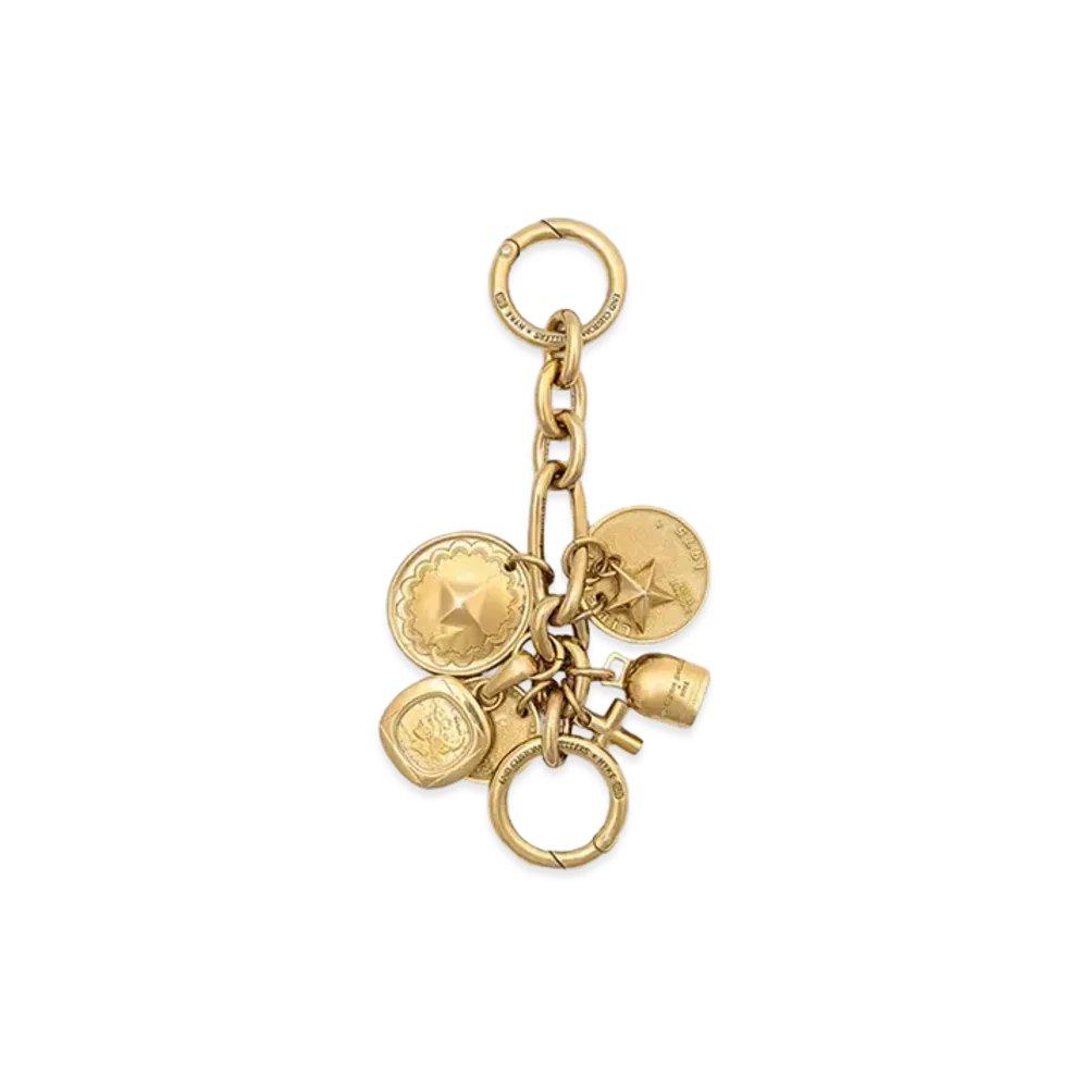 HYKE x END CUSTOM JEWELLERS Women's Multi Charm Key Chain "Gold"
