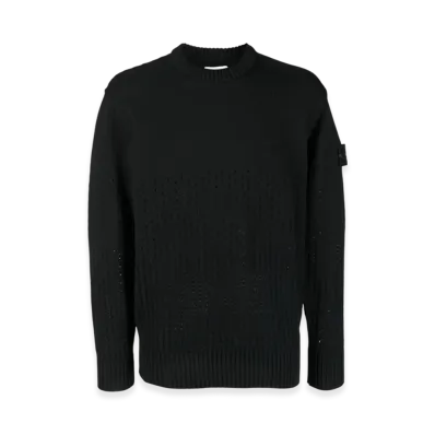 Stone Island 535B5 Perforated Sweater - 23SS "Black"